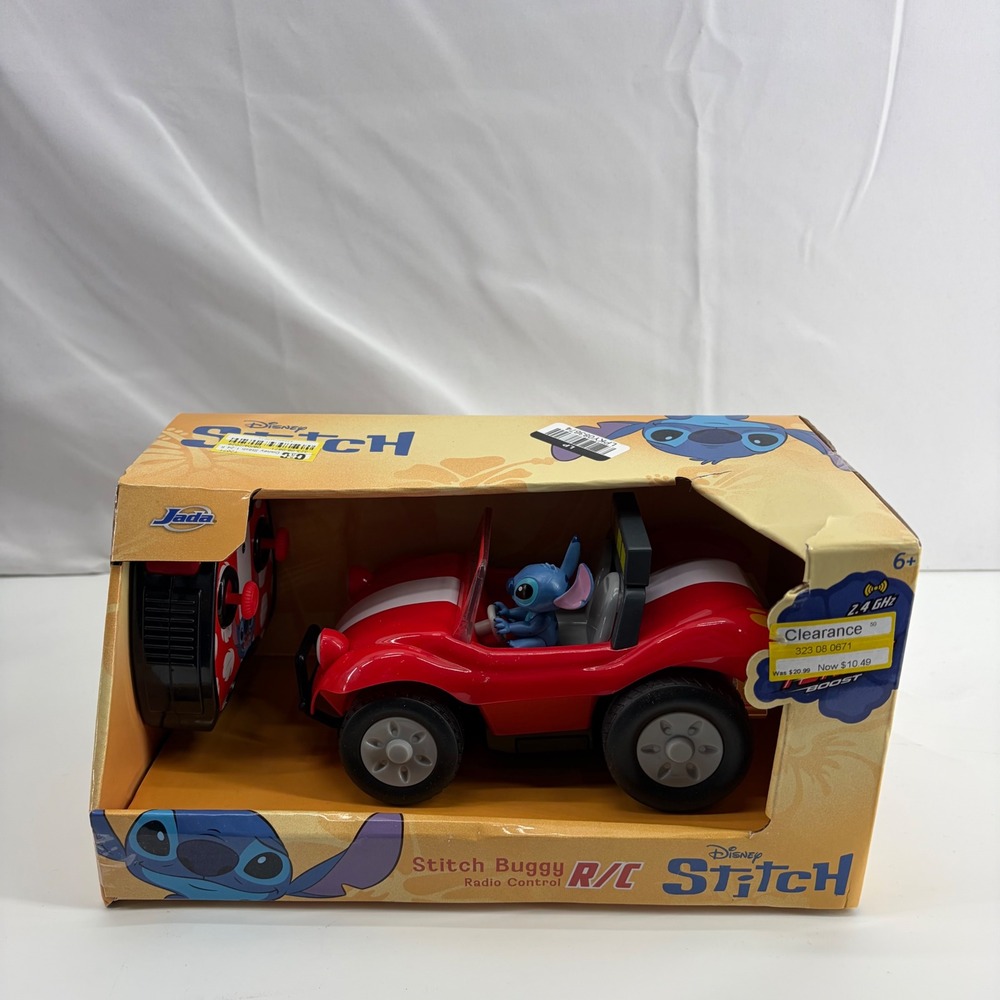 Disney Stitch Buggy RC Radio Control Car Jada Toys 2.4 GHz Turbo Boost Red Buggy